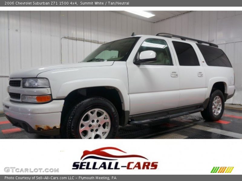 Summit White / Tan/Neutral 2006 Chevrolet Suburban Z71 1500 4x4