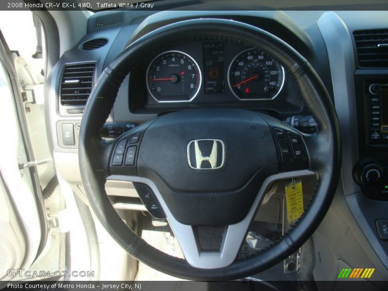 Taffeta White / Gray 2008 Honda CR-V EX-L 4WD
