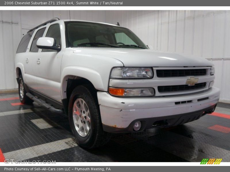 Summit White / Tan/Neutral 2006 Chevrolet Suburban Z71 1500 4x4