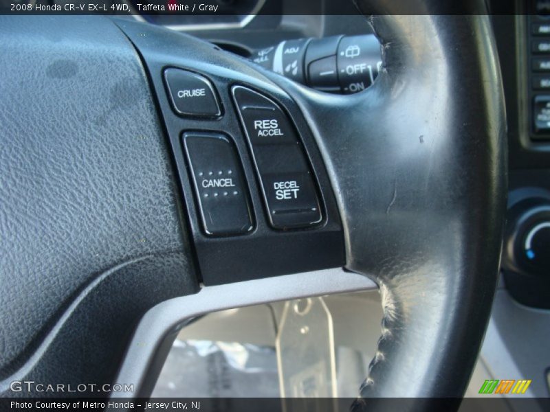 Taffeta White / Gray 2008 Honda CR-V EX-L 4WD