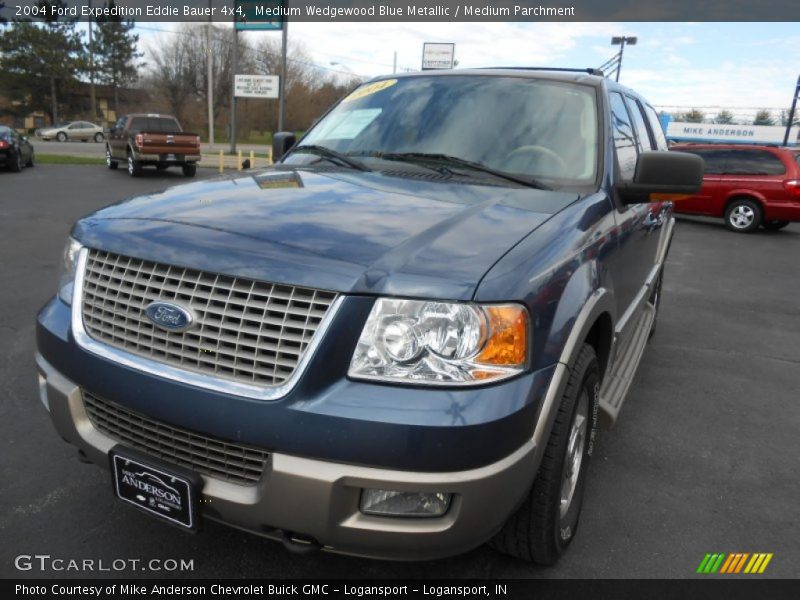 Medium Wedgewood Blue Metallic / Medium Parchment 2004 Ford Expedition Eddie Bauer 4x4
