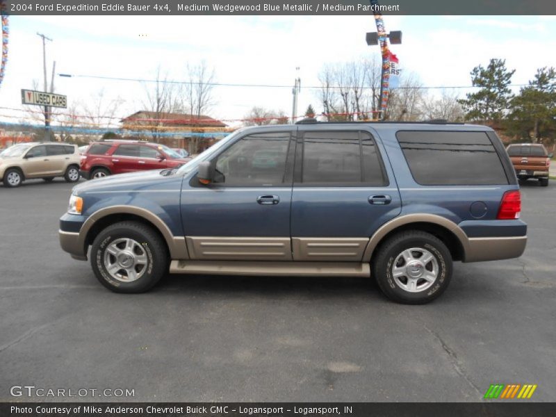 Medium Wedgewood Blue Metallic / Medium Parchment 2004 Ford Expedition Eddie Bauer 4x4