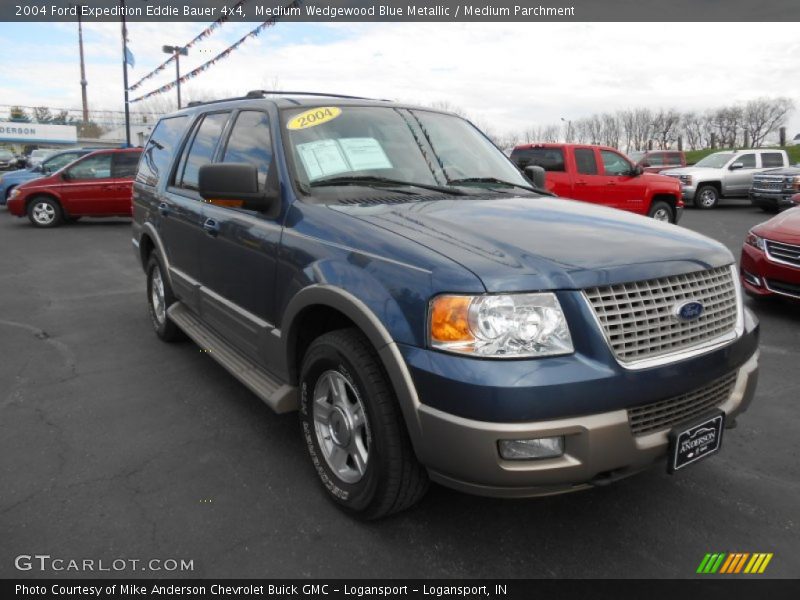Medium Wedgewood Blue Metallic / Medium Parchment 2004 Ford Expedition Eddie Bauer 4x4