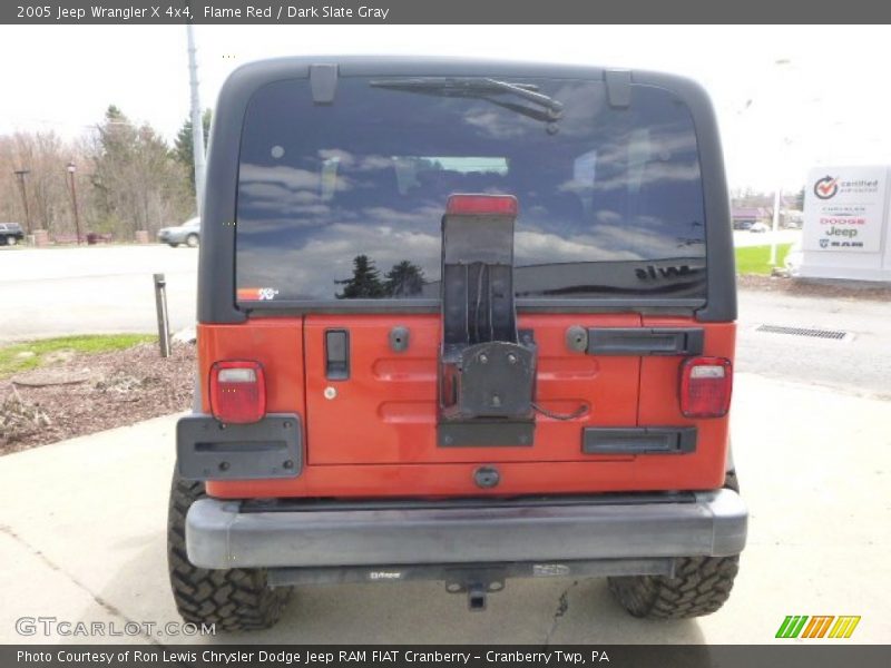 Flame Red / Dark Slate Gray 2005 Jeep Wrangler X 4x4