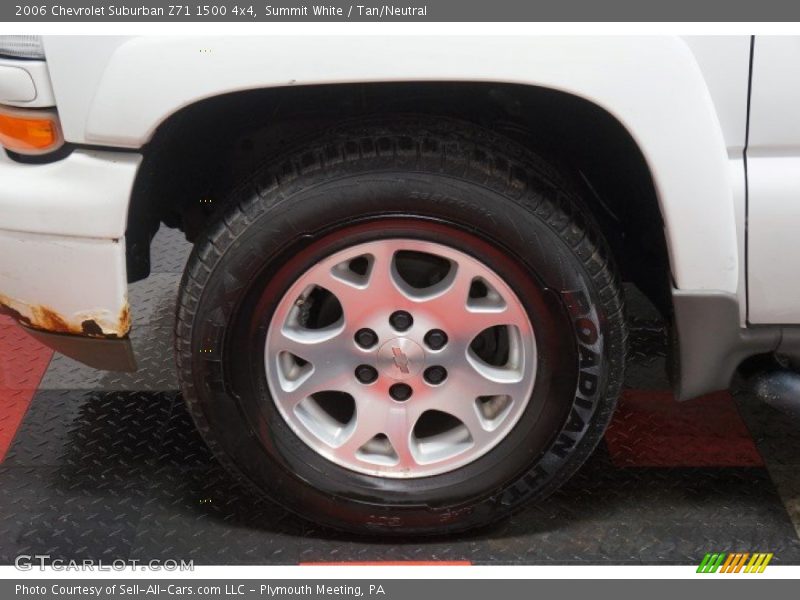 Summit White / Tan/Neutral 2006 Chevrolet Suburban Z71 1500 4x4