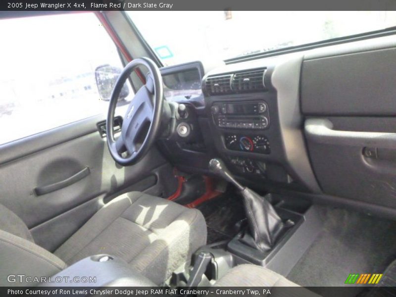 Flame Red / Dark Slate Gray 2005 Jeep Wrangler X 4x4