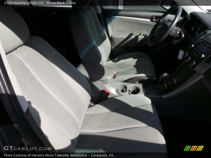 Ebony Black / Gray 2009 Hyundai Sonata GLS