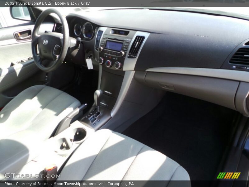 Ebony Black / Gray 2009 Hyundai Sonata GLS