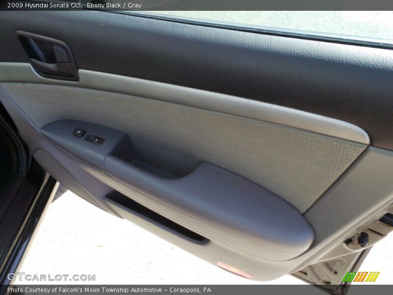 Ebony Black / Gray 2009 Hyundai Sonata GLS