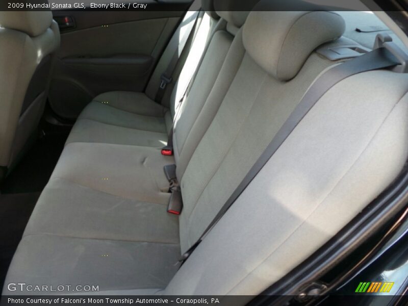 Ebony Black / Gray 2009 Hyundai Sonata GLS
