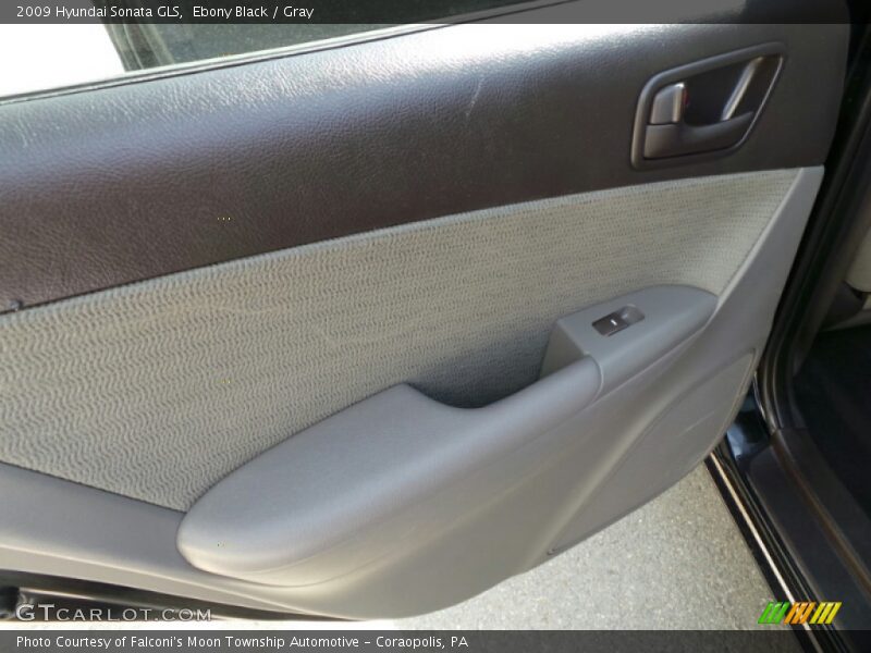 Ebony Black / Gray 2009 Hyundai Sonata GLS