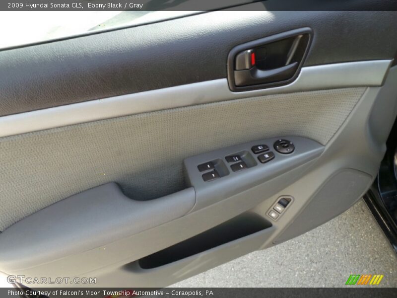 Ebony Black / Gray 2009 Hyundai Sonata GLS
