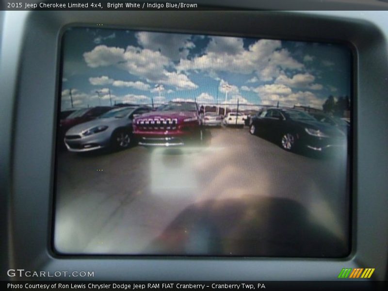 Bright White / Indigo Blue/Brown 2015 Jeep Cherokee Limited 4x4
