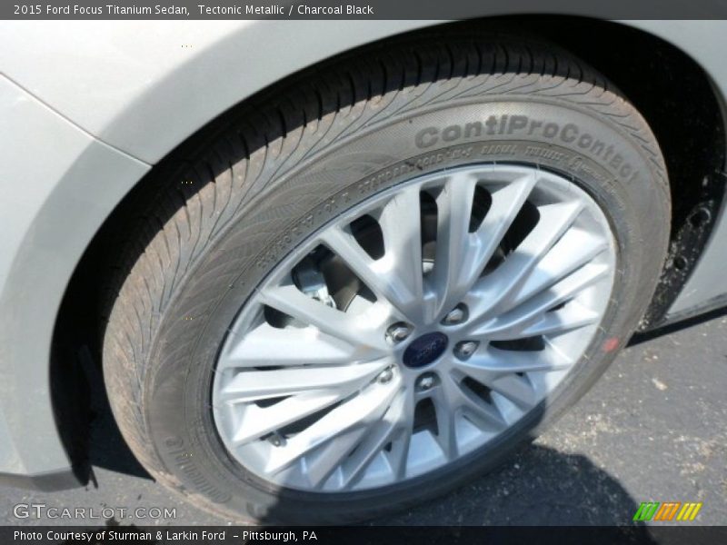 Tectonic Metallic / Charcoal Black 2015 Ford Focus Titanium Sedan