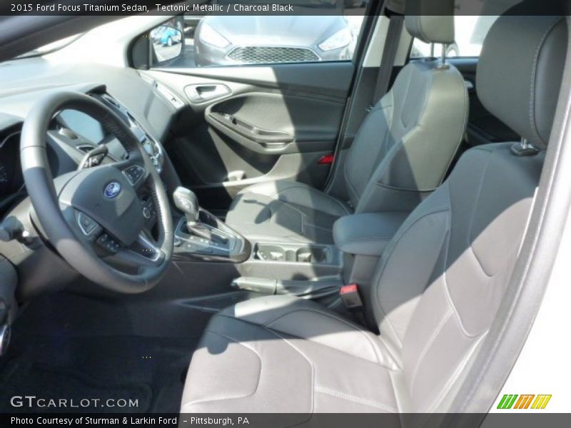 Tectonic Metallic / Charcoal Black 2015 Ford Focus Titanium Sedan