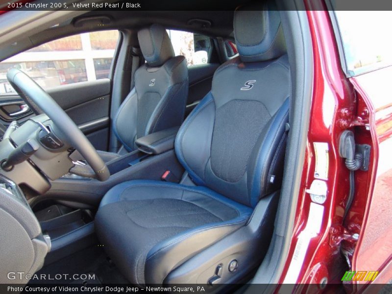 Velvet Red Pearl / Black 2015 Chrysler 200 S