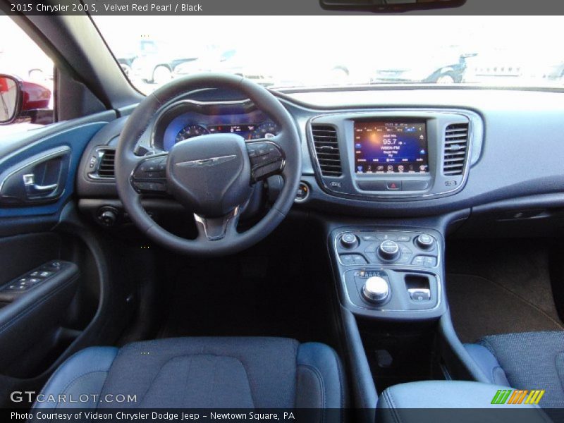 Velvet Red Pearl / Black 2015 Chrysler 200 S