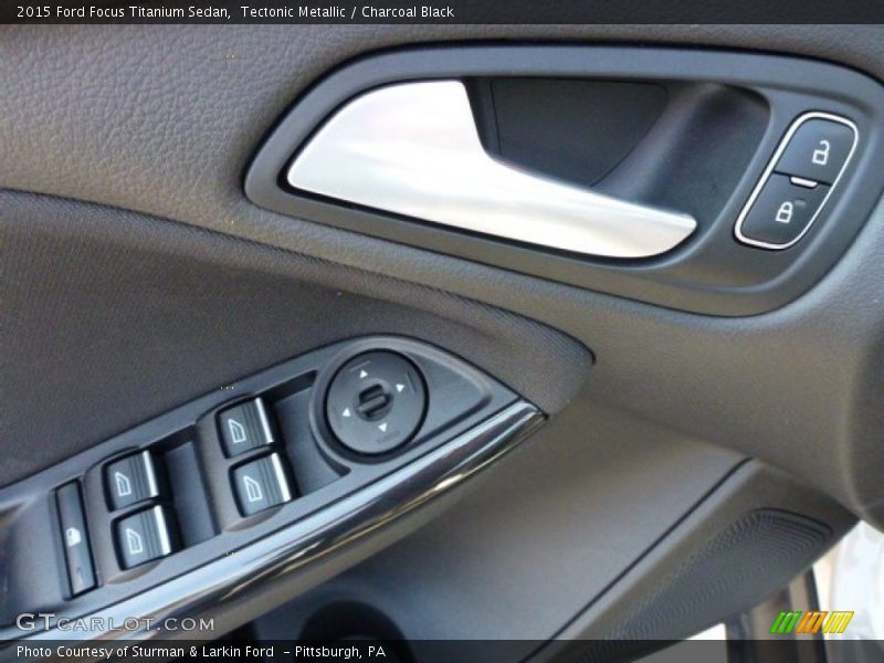Tectonic Metallic / Charcoal Black 2015 Ford Focus Titanium Sedan