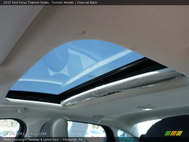 Tectonic Metallic / Charcoal Black 2015 Ford Focus Titanium Sedan