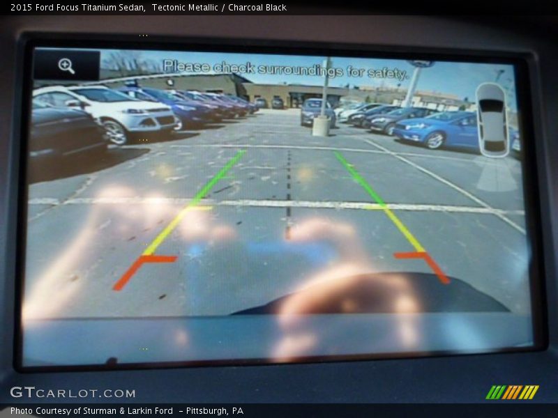 Tectonic Metallic / Charcoal Black 2015 Ford Focus Titanium Sedan