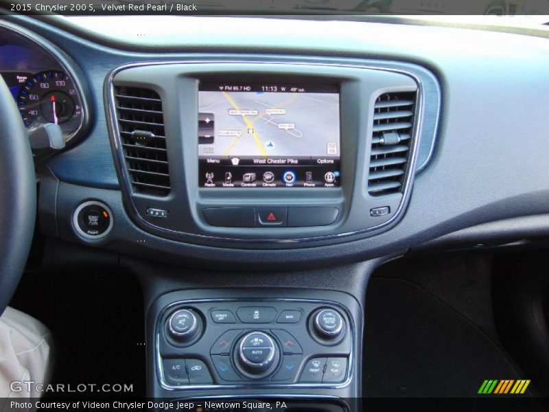 Velvet Red Pearl / Black 2015 Chrysler 200 S