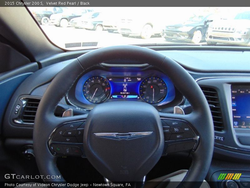 Velvet Red Pearl / Black 2015 Chrysler 200 S