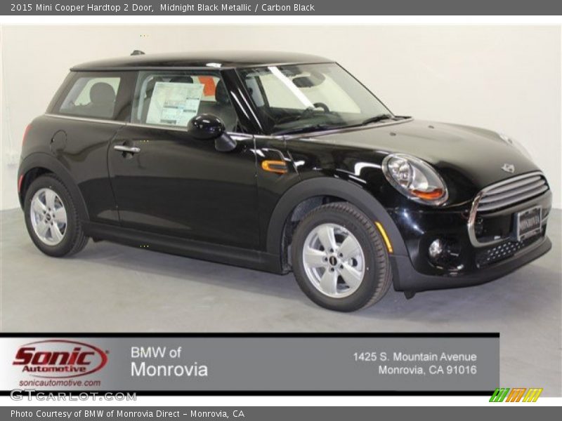 Midnight Black Metallic / Carbon Black 2015 Mini Cooper Hardtop 2 Door