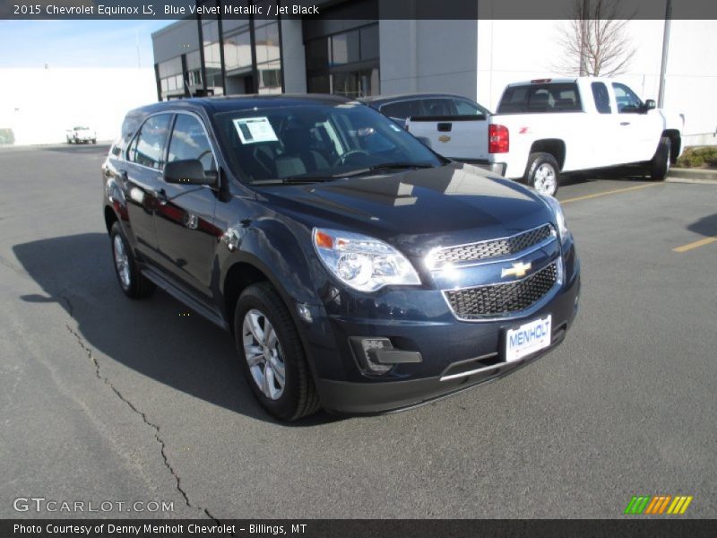Blue Velvet Metallic / Jet Black 2015 Chevrolet Equinox LS
