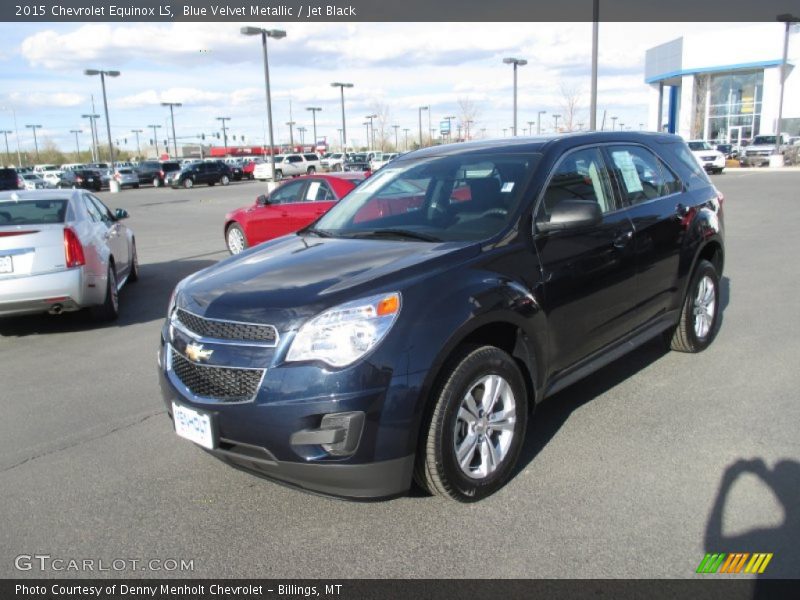 Blue Velvet Metallic / Jet Black 2015 Chevrolet Equinox LS