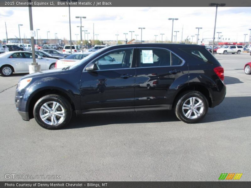 Blue Velvet Metallic / Jet Black 2015 Chevrolet Equinox LS