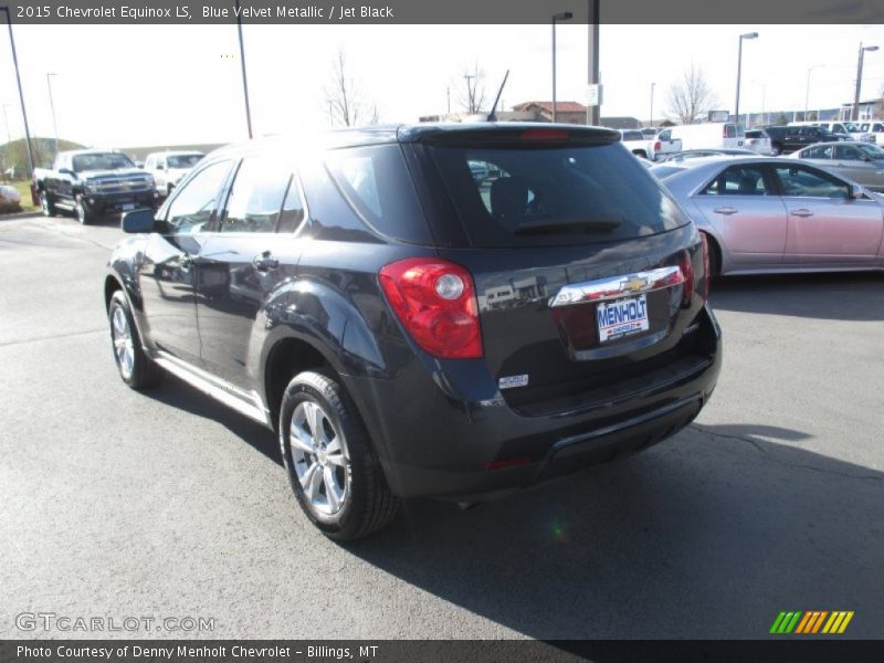 Blue Velvet Metallic / Jet Black 2015 Chevrolet Equinox LS