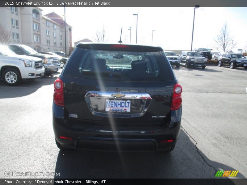 Blue Velvet Metallic / Jet Black 2015 Chevrolet Equinox LS
