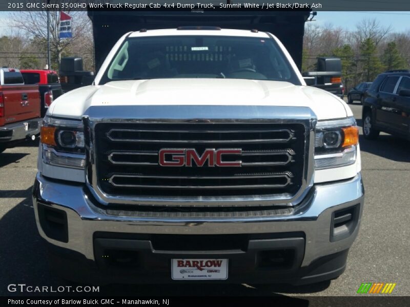 Summit White / Jet Black/Dark Ash 2015 GMC Sierra 3500HD Work Truck Regular Cab 4x4 Dump Truck