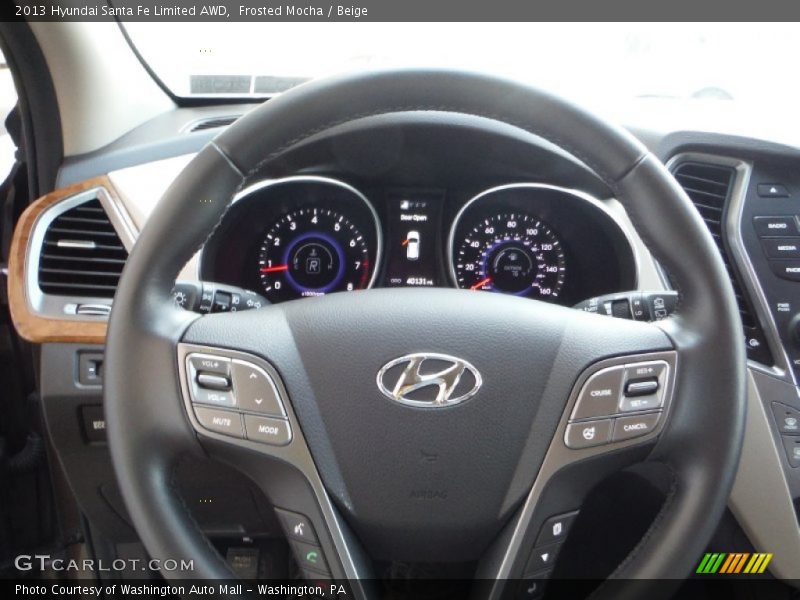 Frosted Mocha / Beige 2013 Hyundai Santa Fe Limited AWD