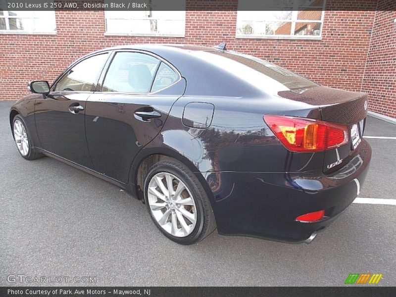 Obsidian Black / Black 2010 Lexus IS 250 AWD