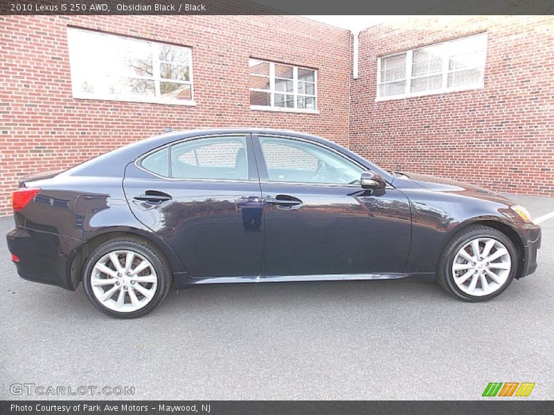 Obsidian Black / Black 2010 Lexus IS 250 AWD