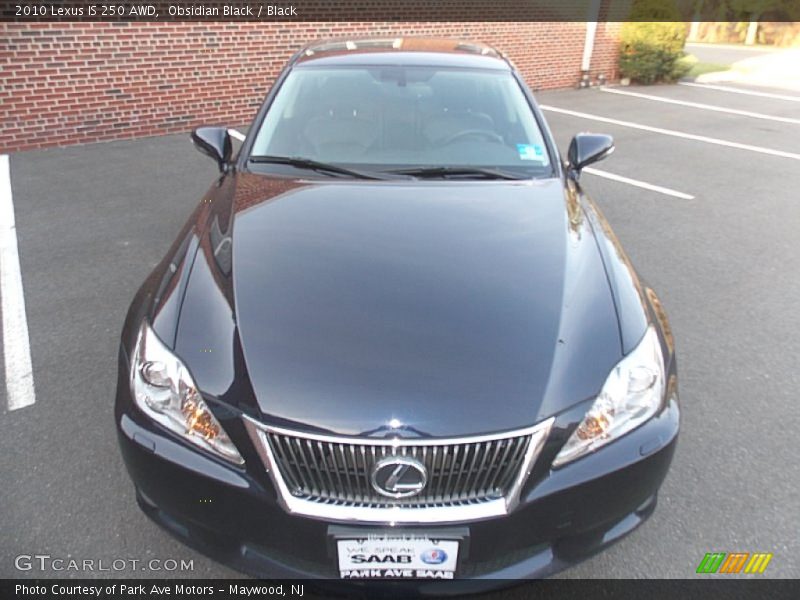 Obsidian Black / Black 2010 Lexus IS 250 AWD