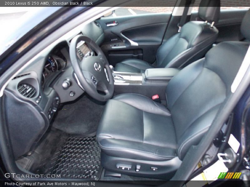 Obsidian Black / Black 2010 Lexus IS 250 AWD