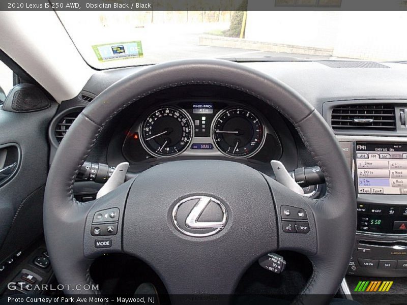 Obsidian Black / Black 2010 Lexus IS 250 AWD