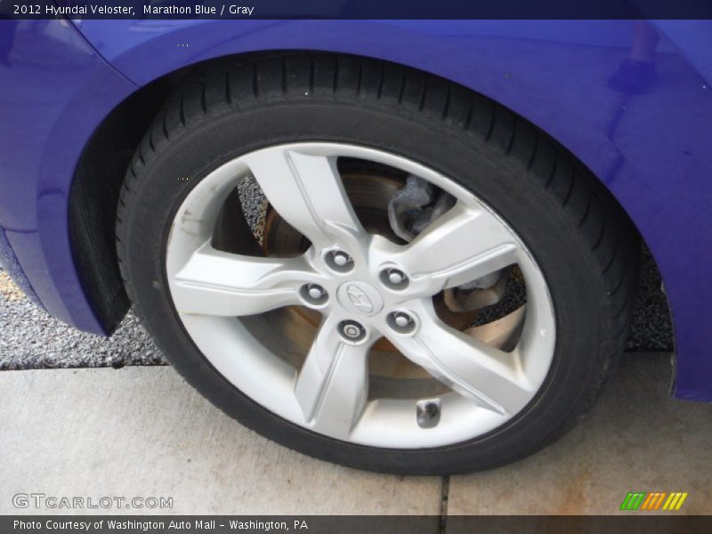 Marathon Blue / Gray 2012 Hyundai Veloster