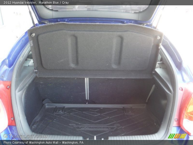 Marathon Blue / Gray 2012 Hyundai Veloster