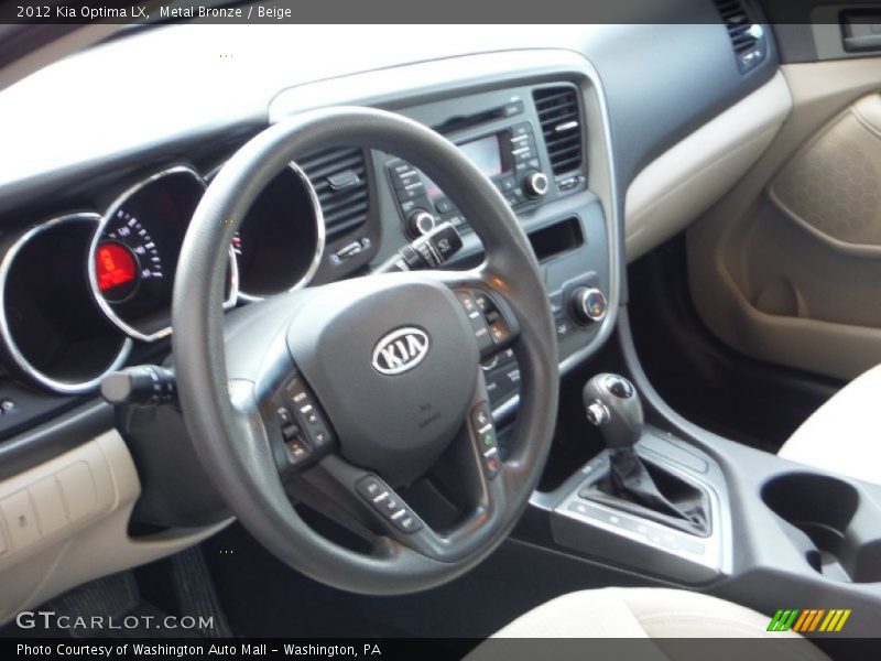 Metal Bronze / Beige 2012 Kia Optima LX