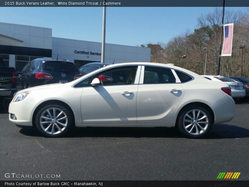 White Diamond Tricoat / Cashmere 2015 Buick Verano Leather