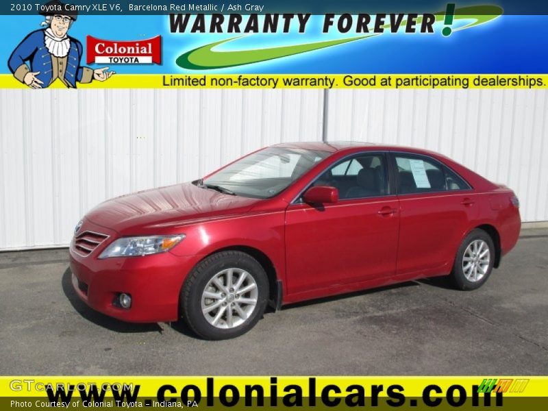 Barcelona Red Metallic / Ash Gray 2010 Toyota Camry XLE V6