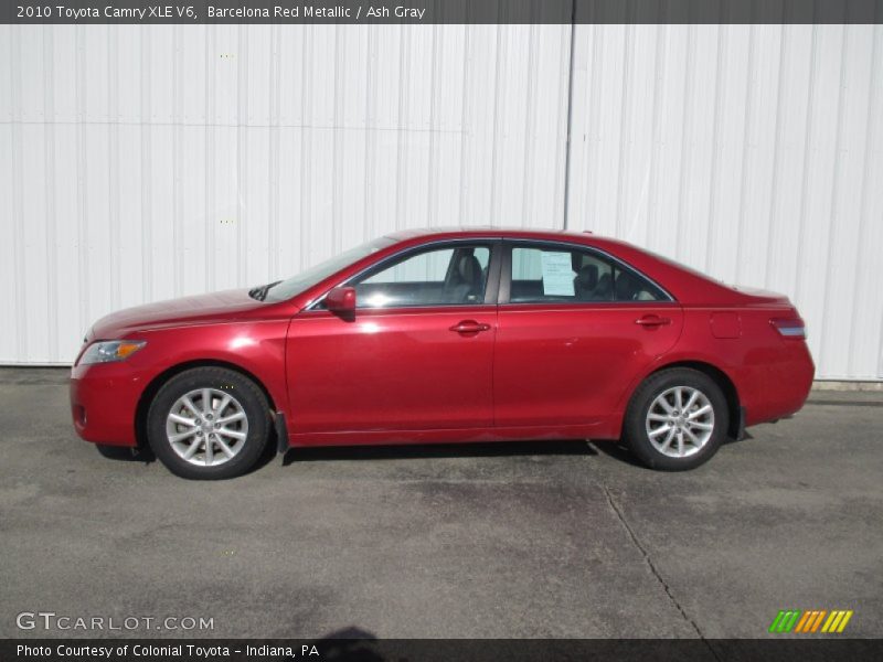 Barcelona Red Metallic / Ash Gray 2010 Toyota Camry XLE V6