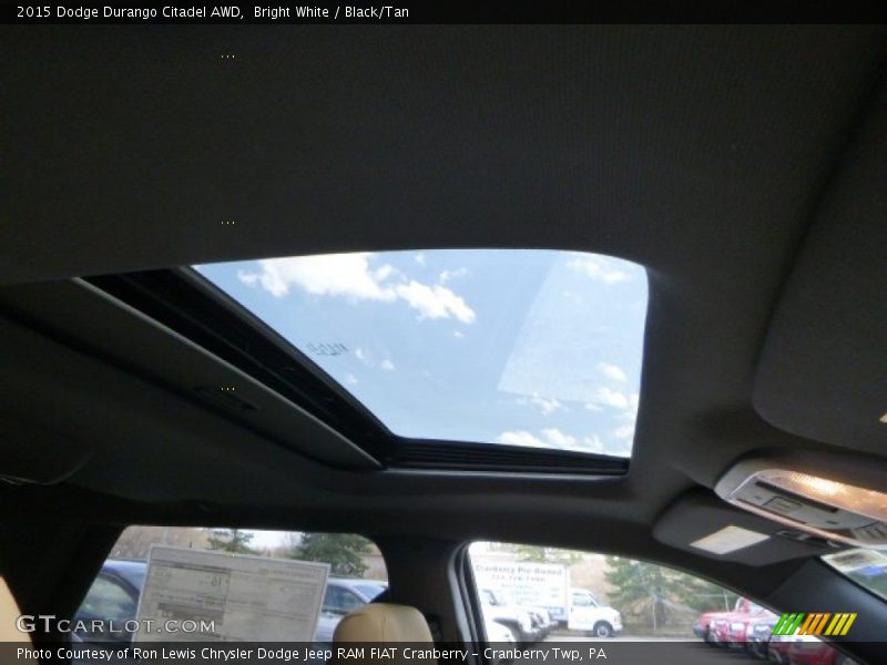 Bright White / Black/Tan 2015 Dodge Durango Citadel AWD