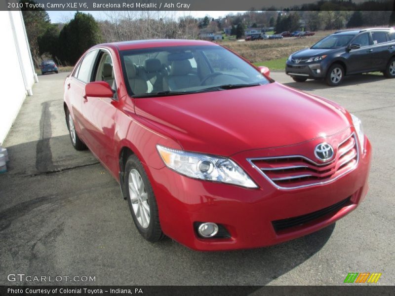 Barcelona Red Metallic / Ash Gray 2010 Toyota Camry XLE V6
