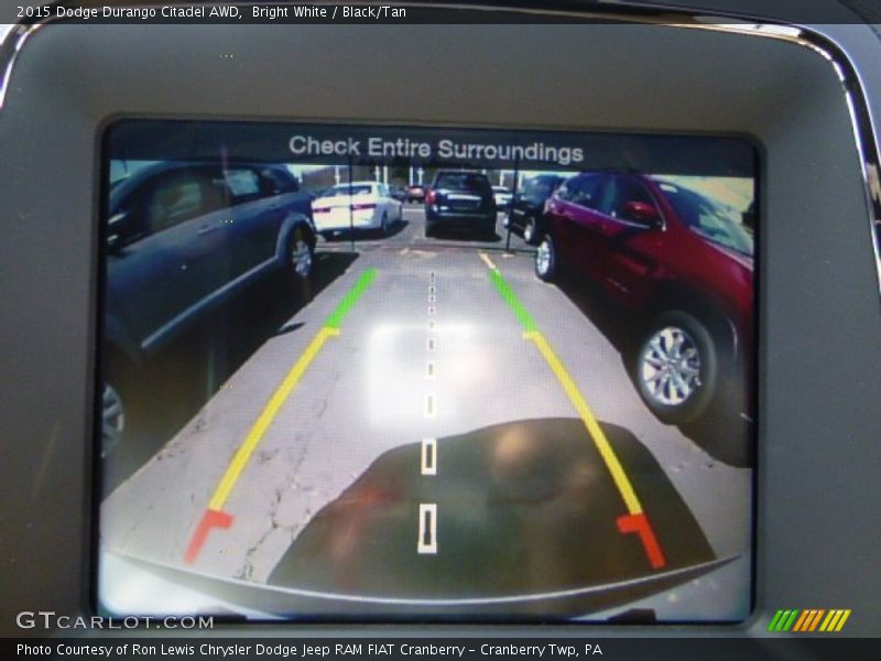 Bright White / Black/Tan 2015 Dodge Durango Citadel AWD