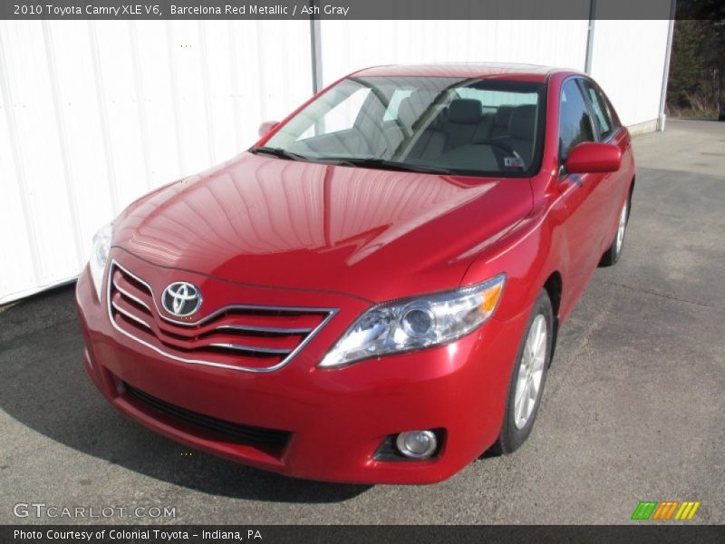 Barcelona Red Metallic / Ash Gray 2010 Toyota Camry XLE V6
