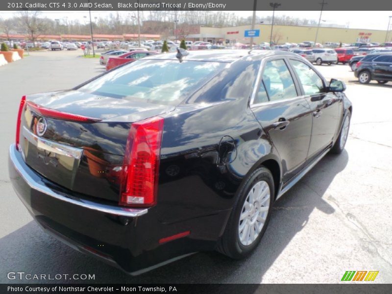 Black Diamond Tricoat / Ebony/Ebony 2012 Cadillac CTS 4 3.0 AWD Sedan